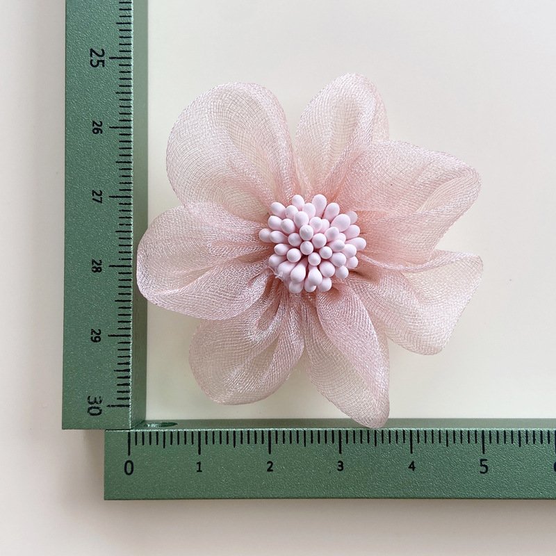 Tiny fabric flowers for sewing, handmade floral embellishments for crafts