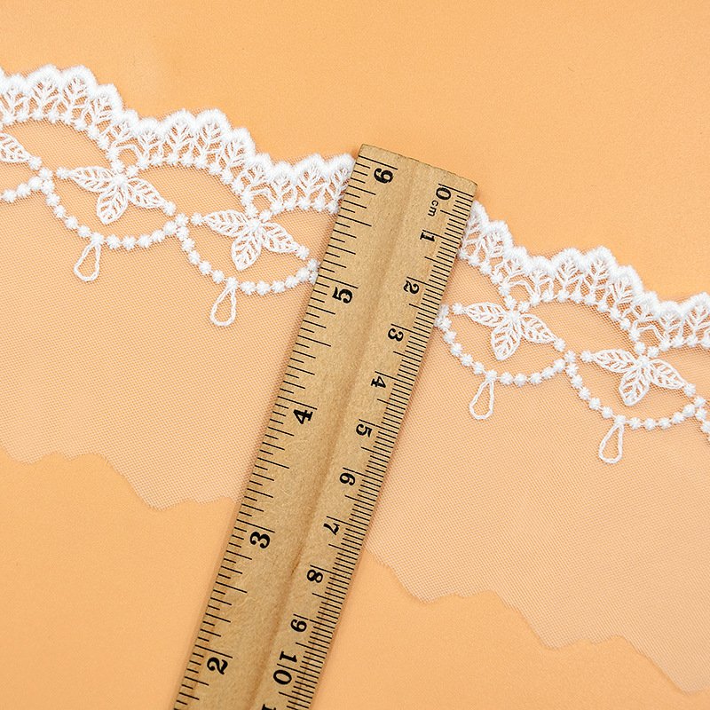 Vintage leaf lace trim for DIY crafts, accessories and sewing projects