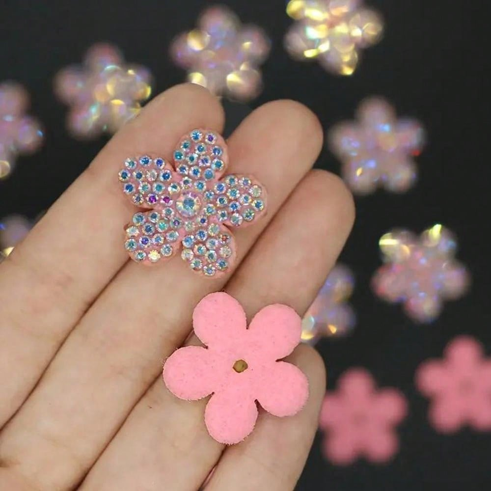 Rhinestone & Pearl Floral Appliqué for Garment Decoration - 图片 3