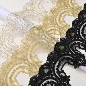 Mesh lace trim for sewing projects, bridal studios, and handmade designs