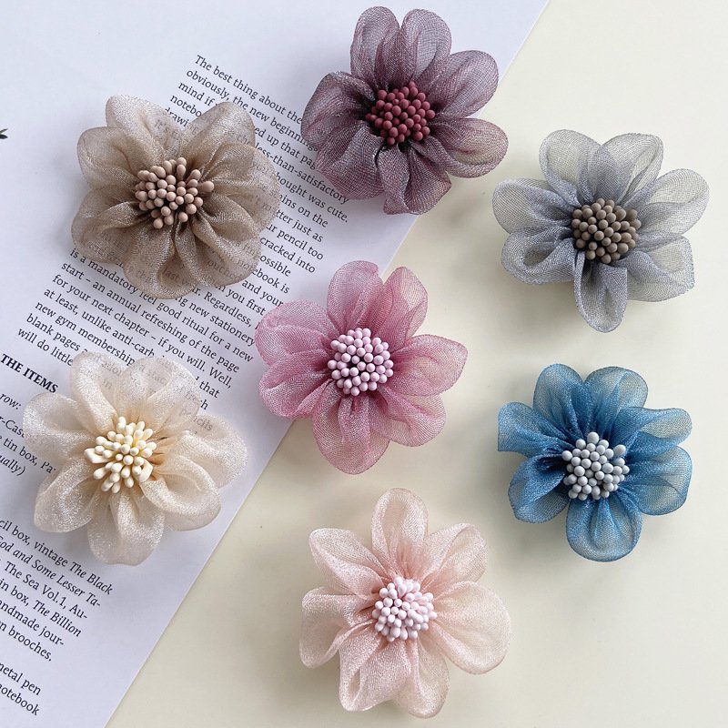 DIY handmade fabric flower petals applique, small decorative accessories