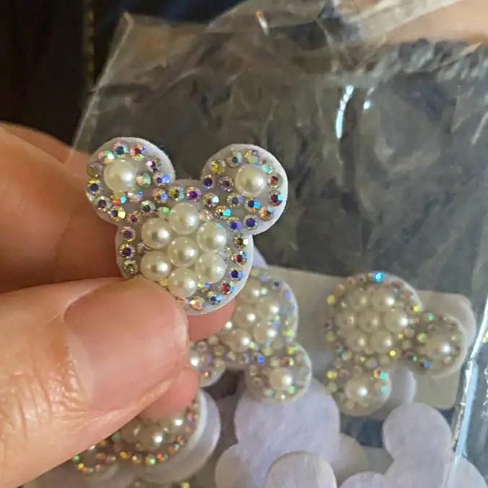 Rhinestone & Pearl Floral Appliqué for Garment Decoration - 图片 7