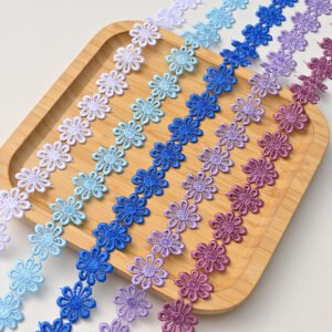 Vintage style water soluble flower lace ribbon for sewing