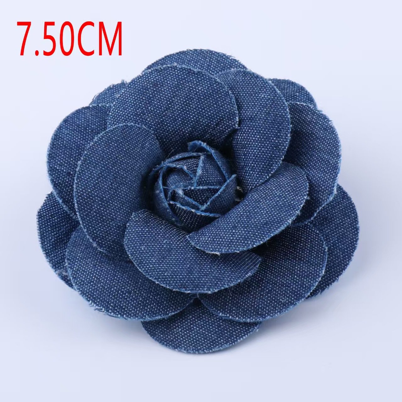 Denim flower applique patch for sewing and clothing decoration