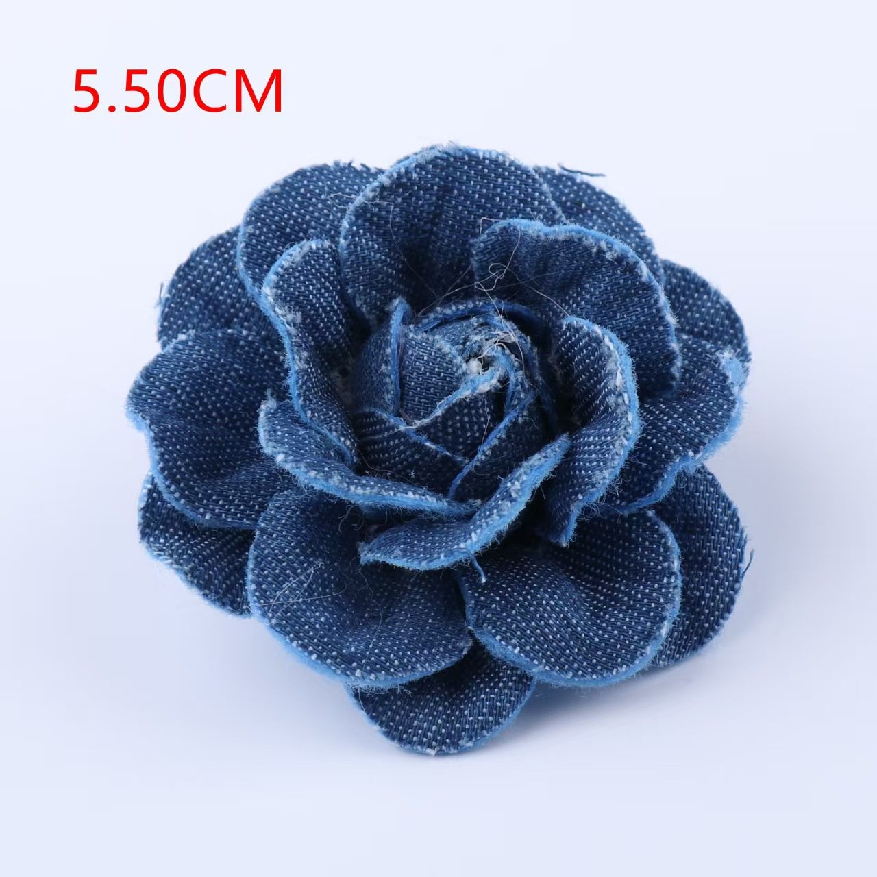 3D handmade denim flower for hats, handbags, and jewelry decoration