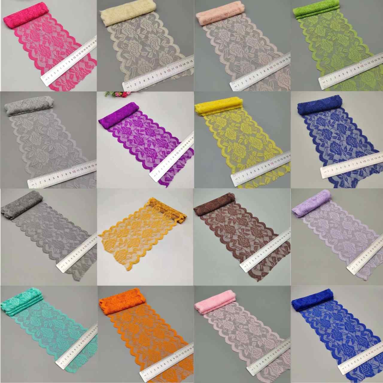 15cm lace border fabric for fashion design, skirts, and table runners