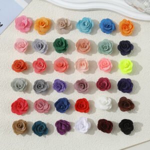 Artificial Camellia DIY Flower Accessory for Crafts and Jewelry Making