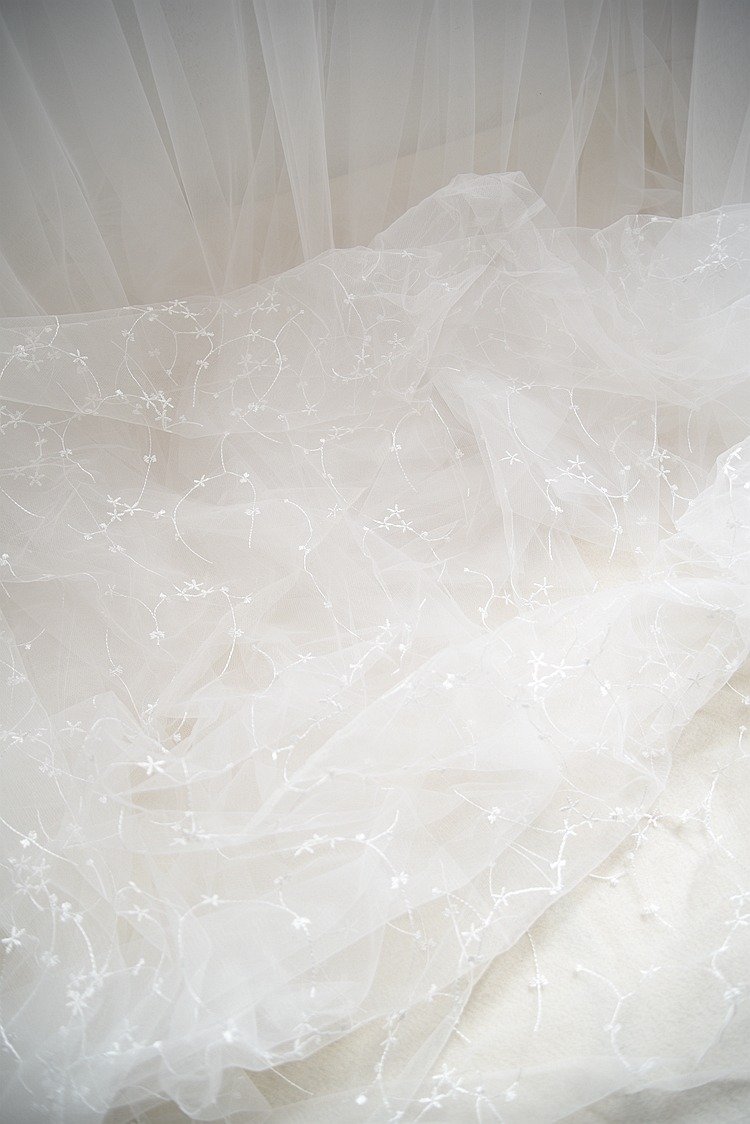 Crescent moon ivory lace fabric roll 1.2m wide for handmade jewelry and fashion