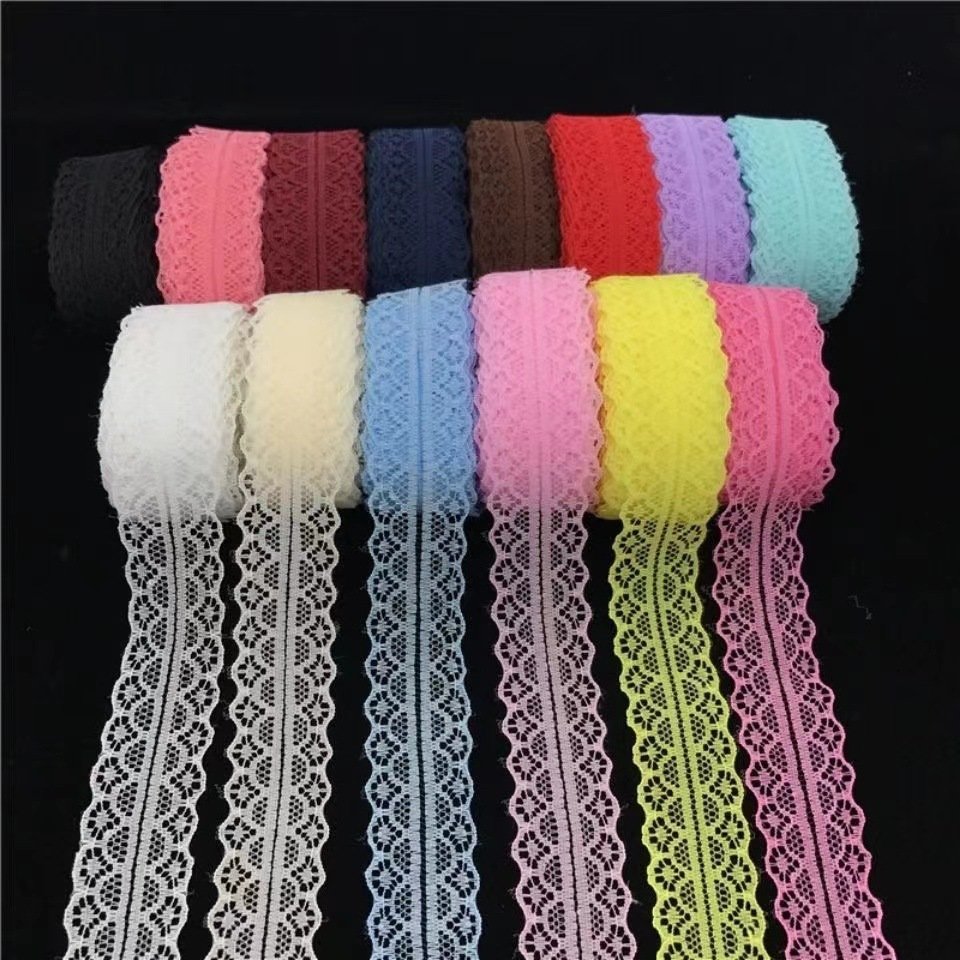 3cm wide lace trim non-stretch multicolor decorative lace for sewing and crafts