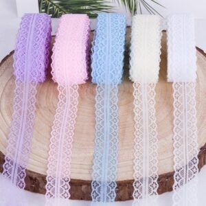 3cm wide lace trim pastel colors non-stretch lace for handmade DIY sewing projects