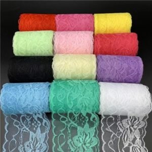 assorted color lace edging ribbon 8cm wide for DIY decoration and sewing